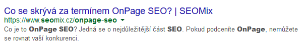 OnPage Meta a Title